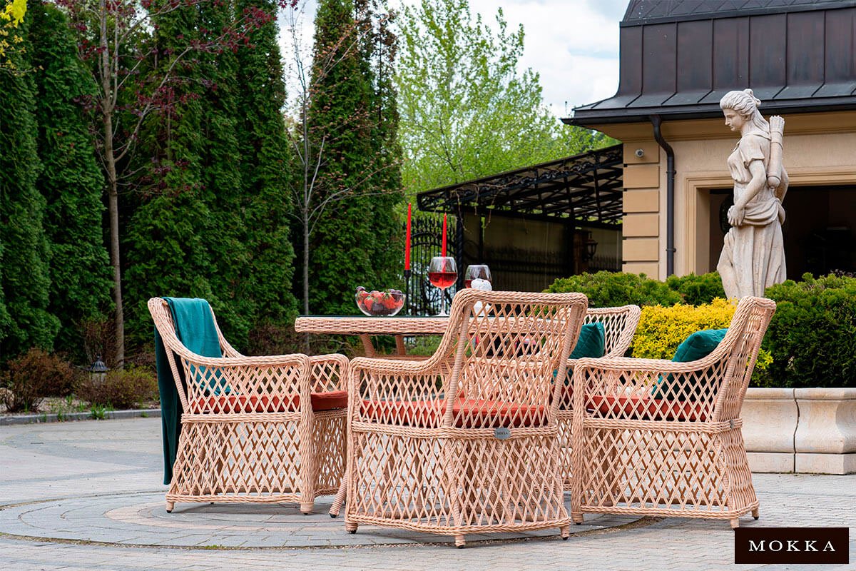 Плетеное стул-кресло MOKKA VILLA ROSA фото 2