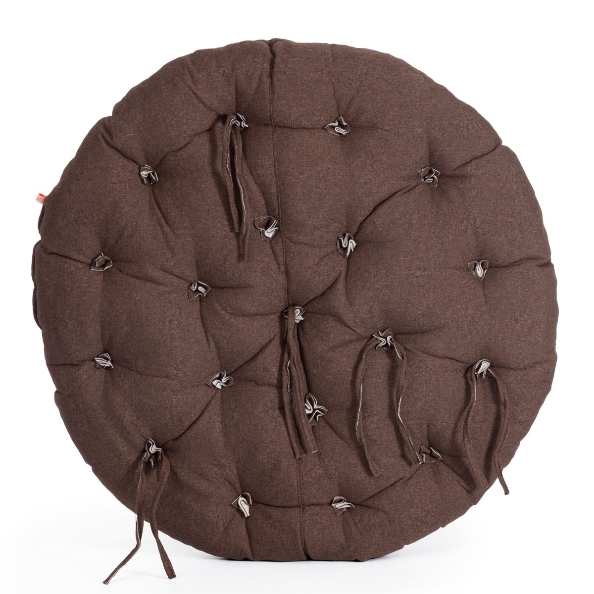 Матрац для кресла Папасан/Papasan (23/01) ткань, коричневый, 3м7-147, 125х125х15см фото 5