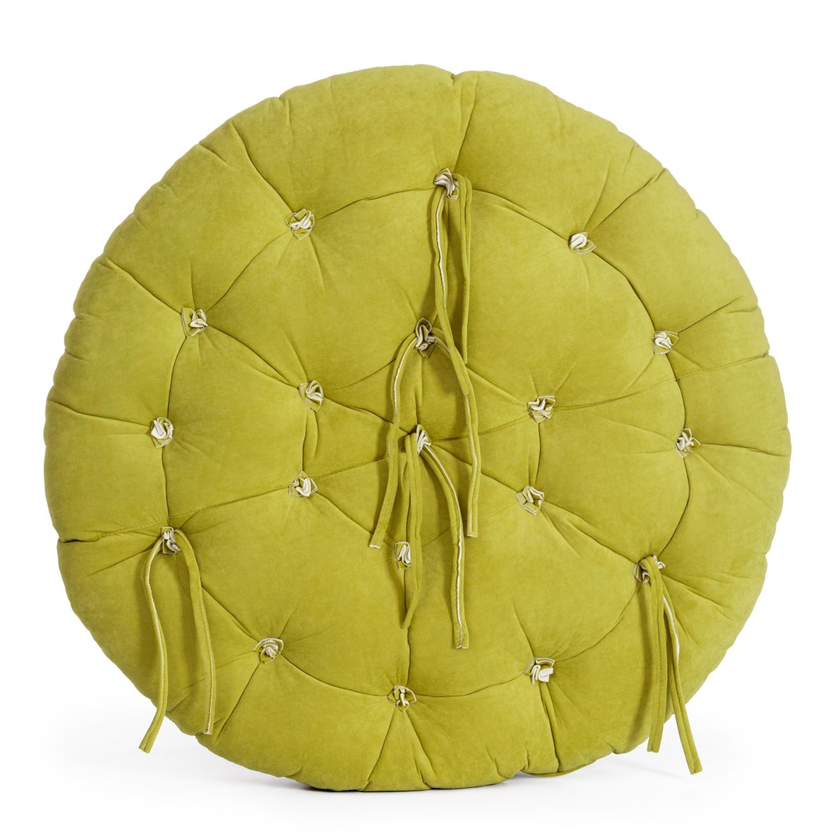 Матрац для кресла Папасан/Papasan (23/01) флок, олива, 23, 125х125х15см фото 3
