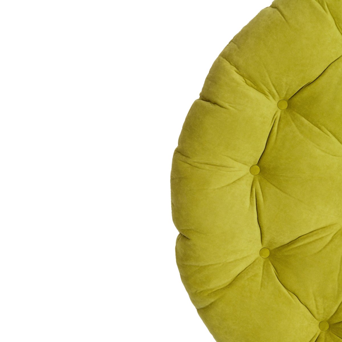 Матрац для кресла Папасан/Papasan (23/01) флок, олива, 23, 125х125х15см фото 6
