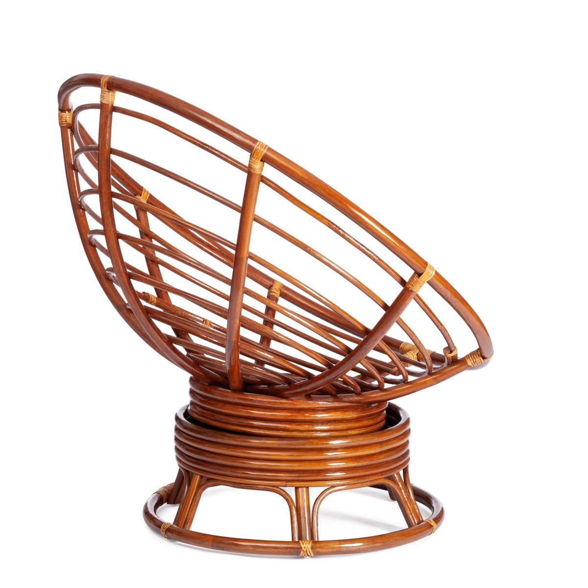Кресло-качалка Папасан/Papasan (W 23/01 B) /без подушки/ 115х78х104см, пекан орех фото 12