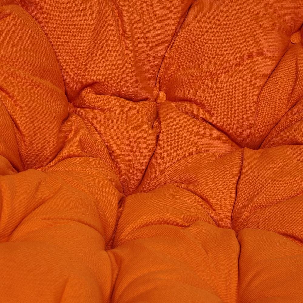 Кресло-качалка Папасан/Papasan (W 23/01 B) /с подушкой/ 115х78х104см, пекан орех, ткань оранжевый, с 23 фото 5