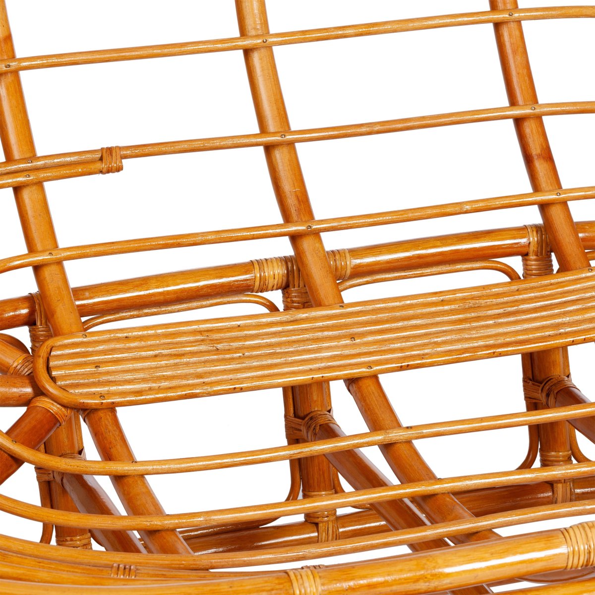 Диван Мамасан/Mamasan (23/02 W) /с подушкой и ремешками/ 169х102х80см, пекан орех, матрац 182х119см, ткань серо-бежевая 3м 16/2 фото 16
