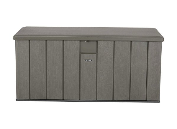 Сундук пластиковый WoodLook, 570 л, серый