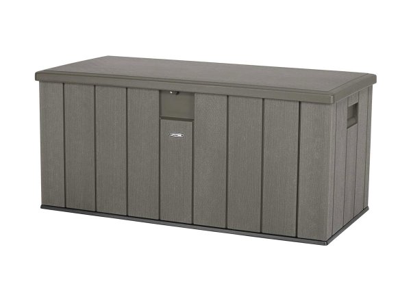 Сундук пластиковый WoodLook, 570 л, серый