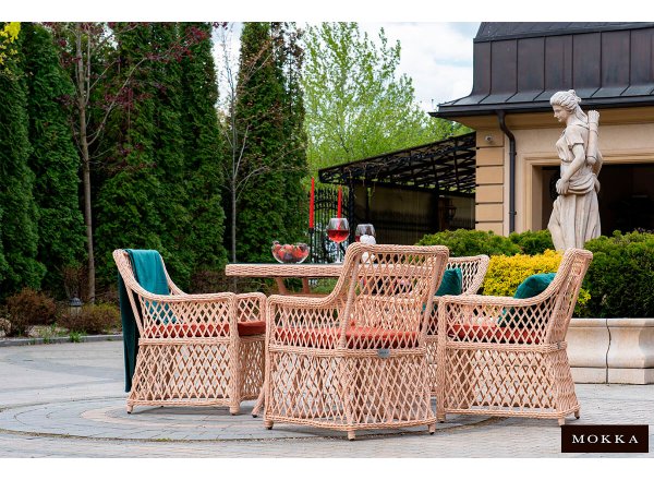 Плетеное стул-кресло MOKKA VILLA ROSA