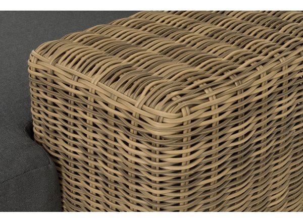 Кушетка Капри из искусственного ротанга, цвет соломенный