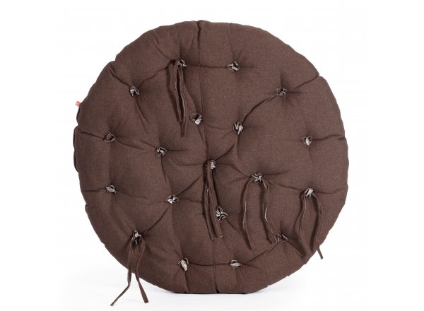Матрац для кресла Папасан/Papasan (23/01) ткань, коричневый, 3м7-147, 125х125х15см