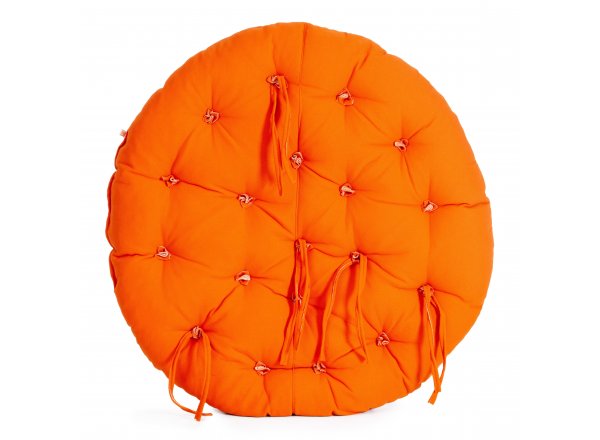 Матрац для кресла Папасан/Papasan (23/01) ткань, оранжевый, с 23, 125х125х15см