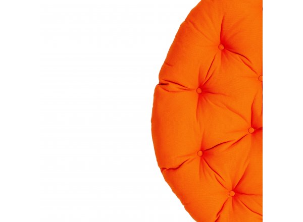 Матрац для кресла Папасан/Papasan (23/01) ткань, оранжевый, с 23, 125х125х15см