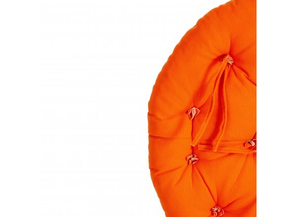 Матрац для кресла Папасан/Papasan (23/01) ткань, оранжевый, с 23, 125х125х15см