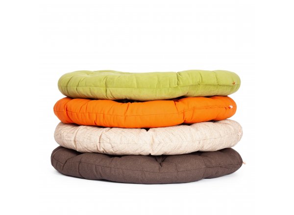 Матрац для кресла Папасан/Papasan (23/01) флок, олива, 23, 125х125х15см фото 11