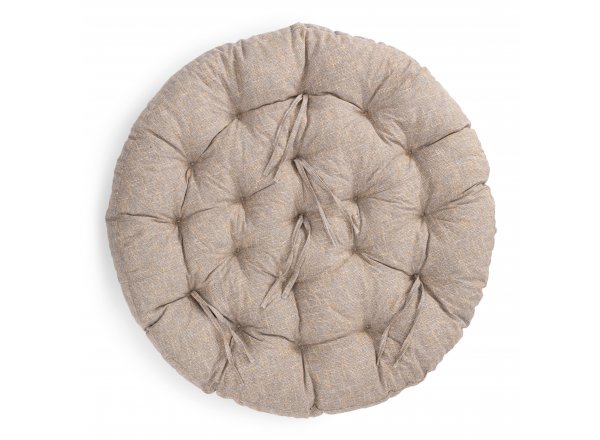 Матрац для кресла Папасан/Papasan (23/01) рогожка, меланж, 125х125х15см