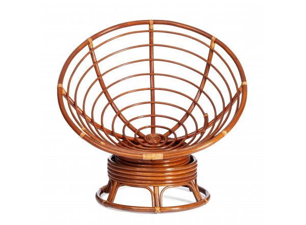 Кресло-качалка Папасан/Papasan (W 23/01 B) /без подушки/ 115х78х104см, пекан орех фото 5