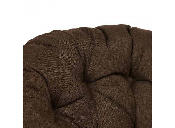 Кресло-качалка Папасан/Papasan (W 23/01 B) /с подушкой/ 115х78х104см, коньячный, ткань коричневый, 3м7-147