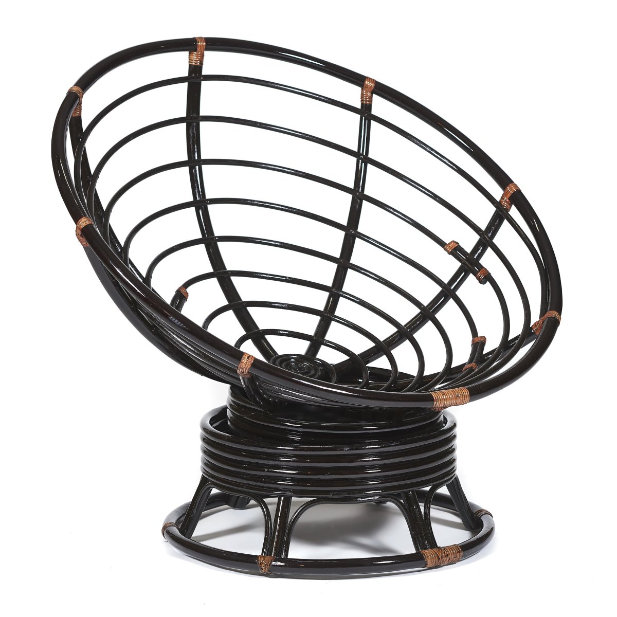 Кресло-качалка PAPASAN без подушки 115х78х104 см, античный черно-коричневый