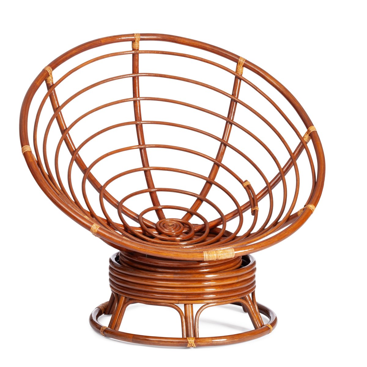 Кресло-качалка Папасан/Papasan (W 23/01 B) /без подушки/ 115х78х104см, пекан орех