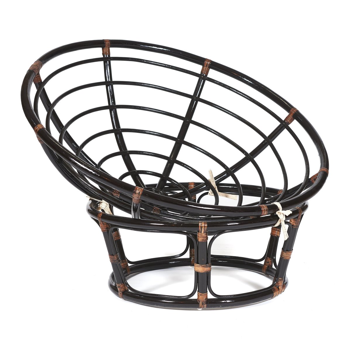 Кресло Папасан/Papasan (23/01 W) /без подушки/ 115х101х104см, античный черно-коричневый