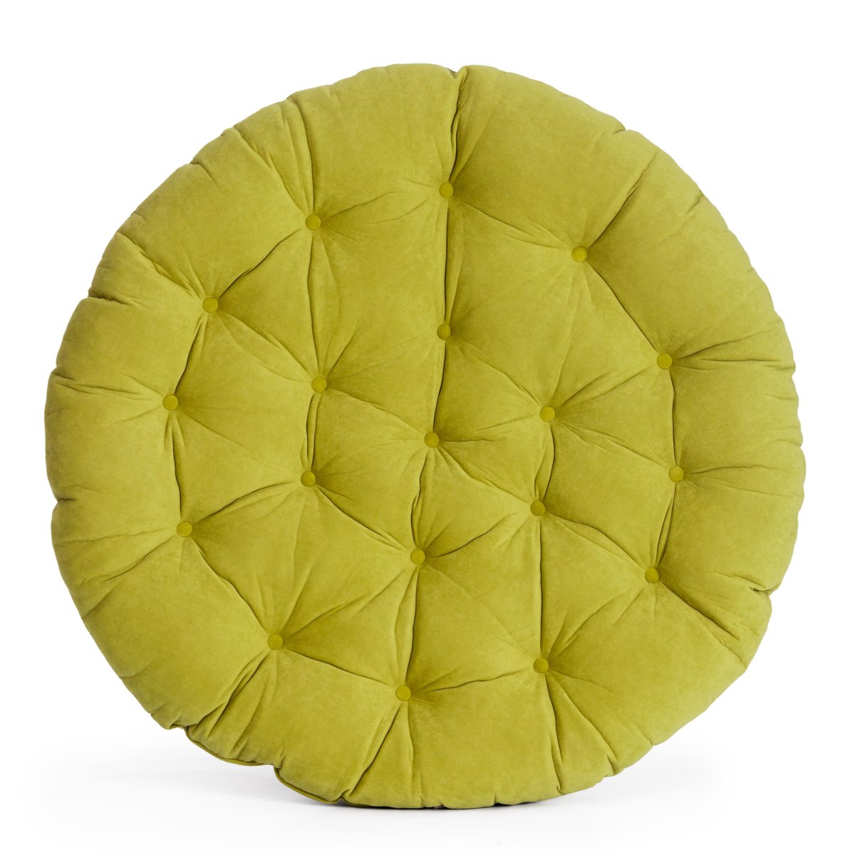 Матрац для кресла Папасан/Papasan (23/01) флок, олива, 23, 125х125х15см