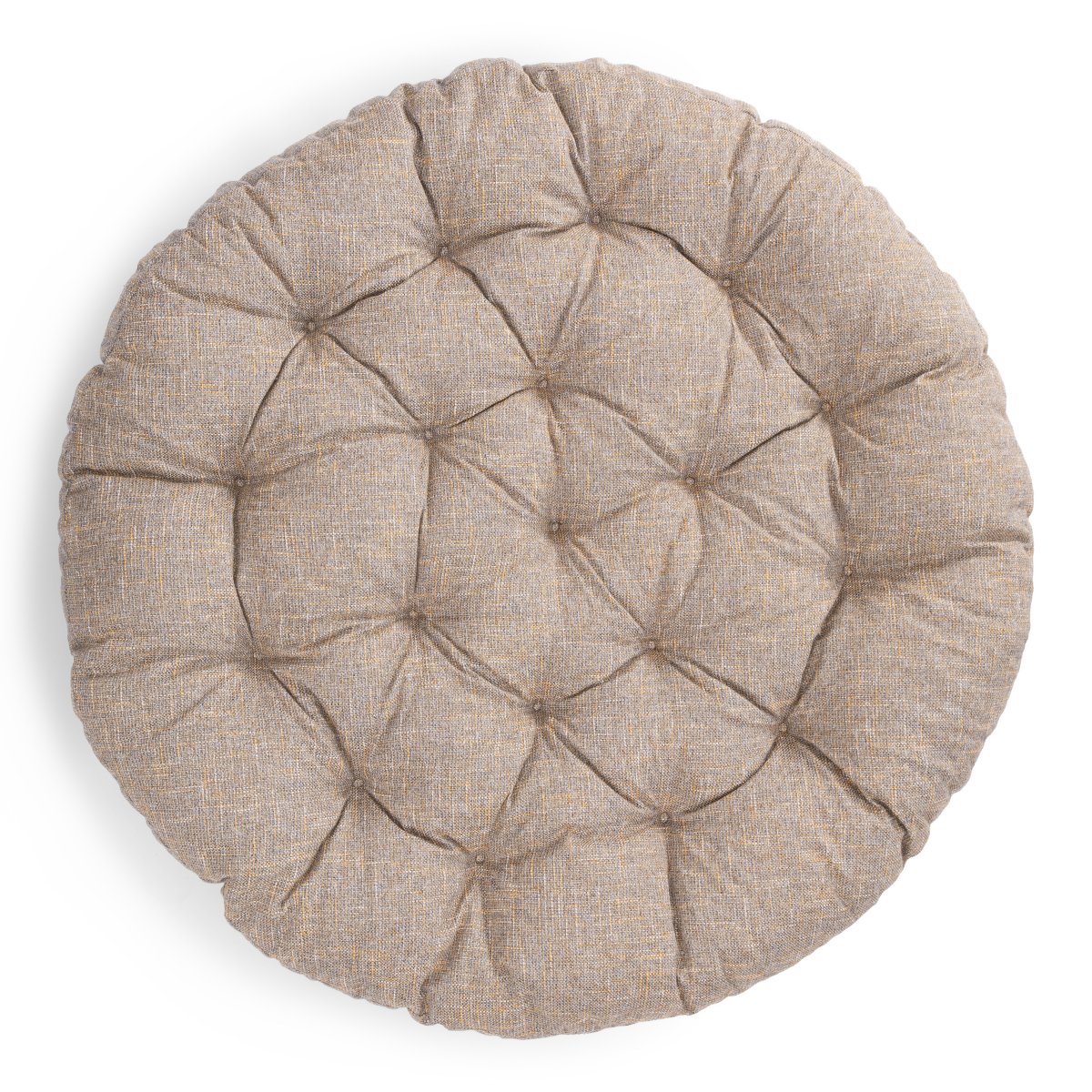 Матрац для кресла Папасан/Papasan (23/01) рогожка, меланж, 125х125х15см