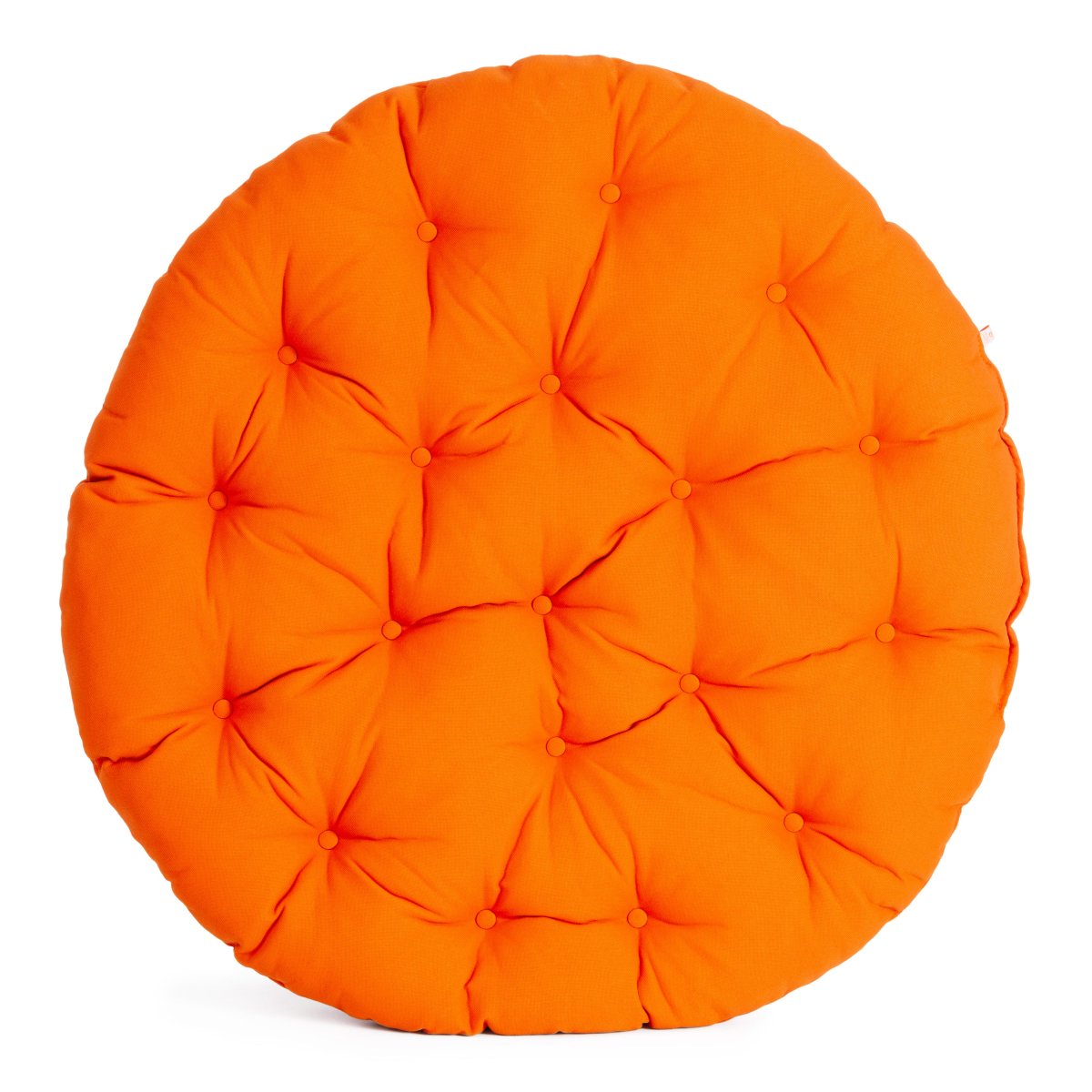 Матрац для кресла Папасан/Papasan (23/01) ткань, оранжевый, с 23, 125х125х15см