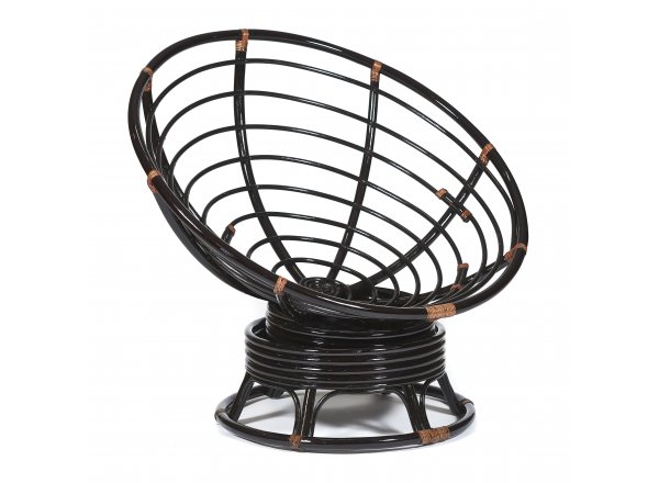 Кресло-качалка PAPASAN без подушки 115х78х104 см, античный черно-коричневый