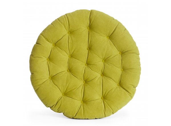 Матрац для кресла Папасан/Papasan (23/01) флок, олива, 23, 125х125х15см