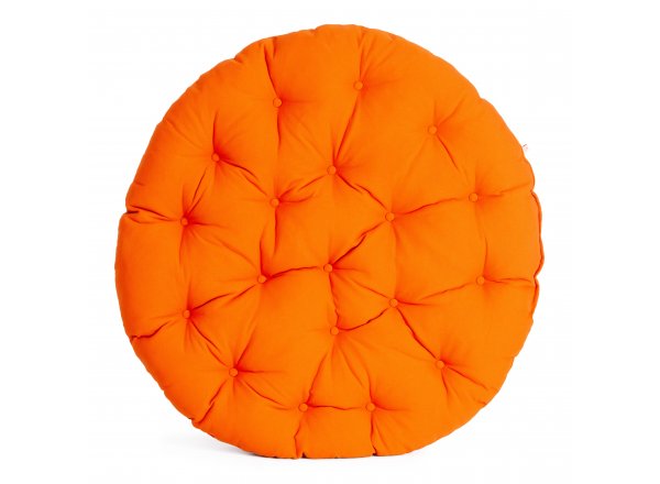 Матрац для кресла Папасан/Papasan (23/01) ткань, оранжевый, с 23, 125х125х15см